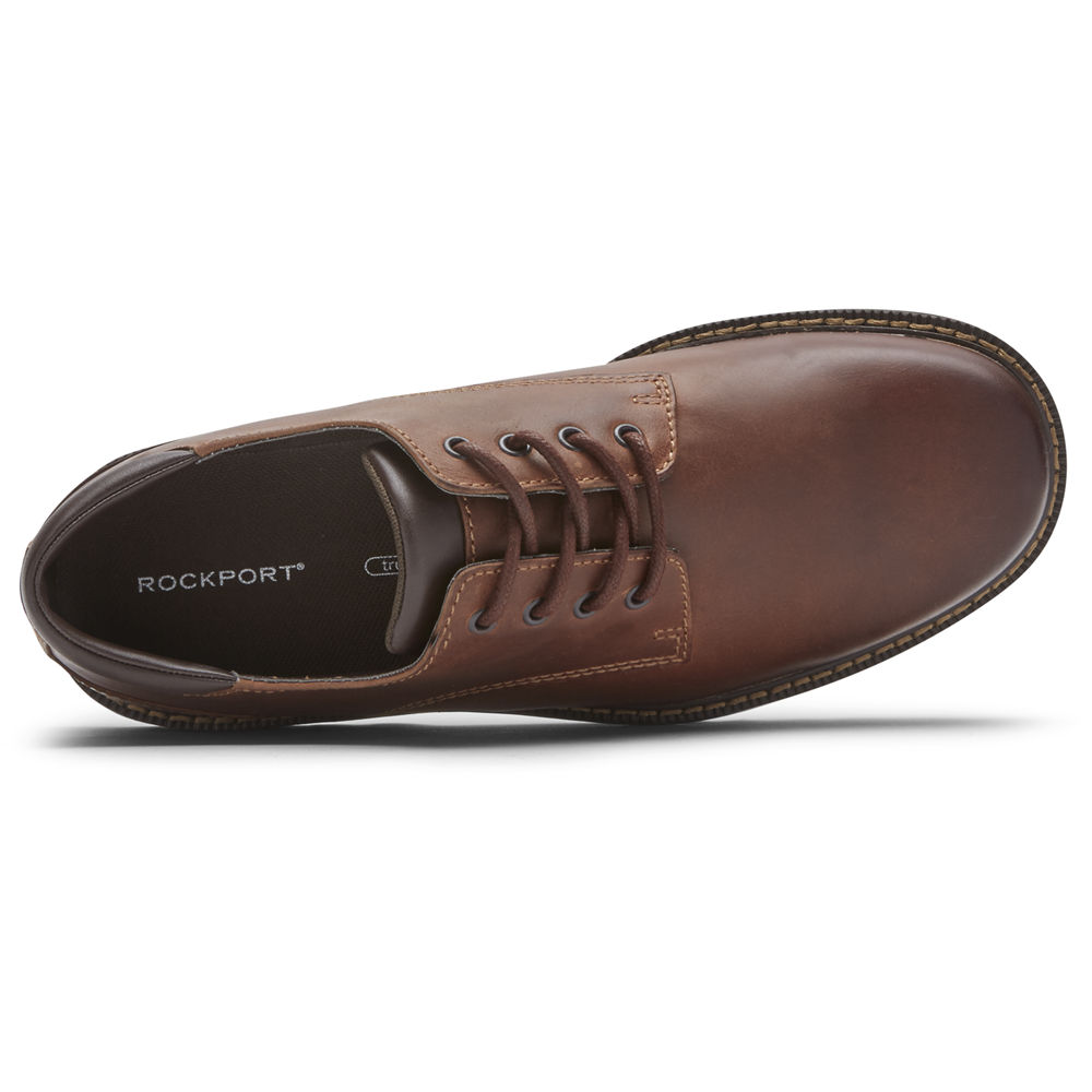 Oxfords Rockport Hombre Mexico - Northfield Waterproof Marrom - KOMJC0674